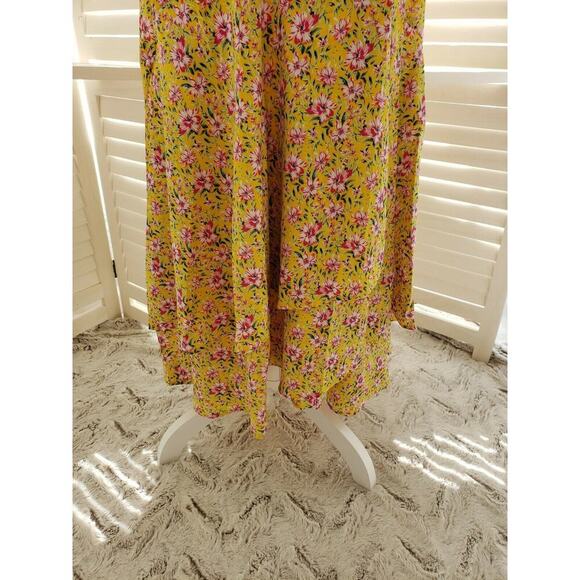 ROLLER RABBIT PRANA FILENA YELLOW WRAP DRESS SM - Picture 8 of 9
